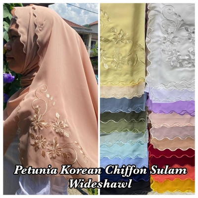 Petunia Korean Chiffon Wideshawl